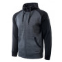 Herren-Sweatshirt Hi-Tec Selan schwarz/blau Dark Grey Melange/Stretch Limo