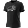 Herren-Funktionsshirt Dynafit Transalper Graphic S/S Tee M schwarz Black Out