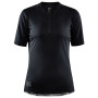Damen-Radtrikot Craft Core Offroad Ss schwarz Black