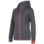 Damen-Sweatshirt La Sportiva Mood Hoody W grau Carbon/Cherry Tomato