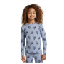 Kinder-Funktionsshirt Icebreaker Kids M 200 Oasis LS Crewe Bear Tour AOP