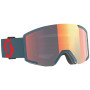 Skibrille Scott Shield 2022 blau/schwarz neon red/aruba green