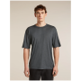 Herren-Funktionsshirt Icebreaker Merino 150 Tech Lite SS Relaxed Tee dunkelgrau OBSIDIAN