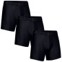 Herren-Boxershorts Under Armour Tech 6In 3 Pack schwarz Black/Black/Black