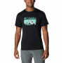Herren-T-Shirt Columbia Zero Rules Short Sleeve Graphic Shirt schwarz Black, Fractal Peaks Graphic