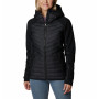 Damen-Winterjacke Columbia Powder Lite™ Hybrid Hooded Jacket schwarz Black