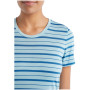 Damen-T-Shirt Icebreaker Women Wave SS Tee Stripe 2023
