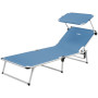 Verstellbarer Liegestuhl Brunner Malibù blau