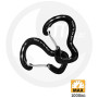 2er-Set Aluminium-Karabiner Ticket to the Moon 1000 kg