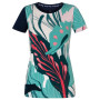 Damen-T-Shirt Rafiki Karin grau/grün abask