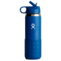 Kindertrinkflasche Hydro Flask Kids Wide Mouth 20 oz Straw Lid/Boot blau STREAM