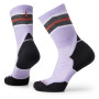 Damensocken Smartwool W Run Targeted Cushion Mid Crew lila/schwarz Ultra Violet