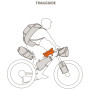 Fahrradtasche für den Rahmen Vaude Trailguide