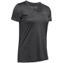 Damen-Funktionsshirt Under Armour Tech SSV - Solid 2023 grau Carbon Heather / / Metallic Silver