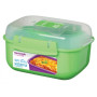 Essensbox Sistema Rectangle 525ML grün