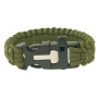Armband Yate Paracord s píšťalkou a křesadl olivenfarbe
