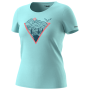 Damen-T-Shirt Dynafit Artist Series Co T-Shirt W hellblau marine blue/LAMBDA