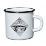 Tasse Husky 400 ml plechový weiß Square