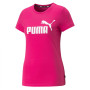 Damen-T-Shirt Puma ESS Logo Tee (s) rosa/weiß pink
