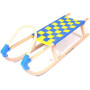 Schlitten Yate Lavina 125 cm blau/gelb