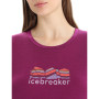 Damen-Funktionsshirt Icebreaker Women Tech Lite II SS Tee Mountain Geology