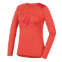 Damen-Funktionsshirt Husky Merino 100 dl. rukáv Puppy rosa Peach