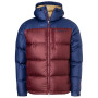 Herren-Daunenjacke Marmot Guides Down Hoody dunkelrot Port Royal/Arctic Navy