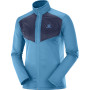 Herren-Sweatshirt Salomon Grid Fz Mid M blau FjordBlue