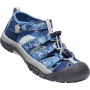 Kindersandalen Keen Newport H2 JR blau/weiß camo/bright cobalt