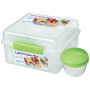 Lebensmittelbox Sistema Lunch Cube Max with Yogurt Pot grün