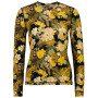 Damen-Funktionsshirt Mons Royale Cascade Merino Flex 200 LS gelb/grün Floral Camo