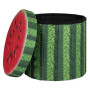 Hocker Bo-Camp Ottoman Round grün WatermelonGreen/Red