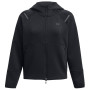 Damen Funktions-Sweatshirt Under Armour Unstoppable Fleece FZ schwarz Black