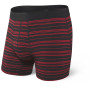 Boxershorts Saxx Platinum Boxer Brief Fly schwarz/rot Black/RedTidalStripe