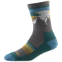Damensocken Darn Tough Sunset Ledge Micro Crew Lightweight With Cushion blau taupe