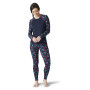 Damen-Funktionsshirt Smartwool W Merino 250 Baselayer Pattern Crew Bxd