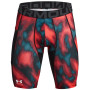 Herren funktionelle Boxershorts Under Armour HG Prtd Long Shorts rot/schwarz Beta / / Black
