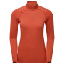 Damen-Funktionsshirt Montane Dart Xt Zip Neck rot Saffron Red