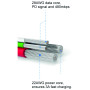 Lade- und Datenkabel Swissten Textile USB / Micro USB 1,2 m
