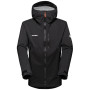 Herrenjacke Mammut Kento HS Hooded Jacket Men schwarz/weiß Blackwhite