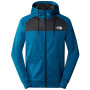 Herren-Sweatshirt The North Face Reaxion Fleece F/Z Hoodie blau Adriatic Blue Dark Heat