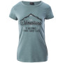 Damen-T-Shirt Hi-Tec Lady Nulis grau Silver Pine Melange