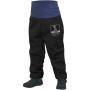 Babyhose mit Fleece Unuo Softshell schwarz/blau