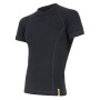 Herren-Funktionsshirt Sensor Merino DF kr.r. schwarz Black