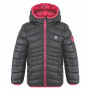 Kinder Winterjacke Loap Intermo schwarz/rosa Tap Shoe | Pink