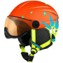 Kinder Skihelm Relax Twister Visor rot red