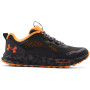 Herren Laufschuhe Under Armour Charged Bandit TR 2 grau/orange Jet Gray / Orange Ice / Panic Orange