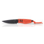 Messer Acta non verba P100 Dlc/Plain edge orange Orange/Black