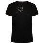 Damen-T-Shirt Dare 2b Crystallize Grphic schwarz/weiß Black/Black
