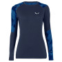 Damen-T-Shirt Salewa Cristallo Warm Amr W L/S Tee. dunkelblau NavyBlazer